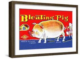 Bleating Pig-null-Framed Art Print