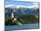 Bled Castle and Julian Alps, Lake Bled, Bled Island, Slovenia-Lisa S^ Engelbrecht-Mounted Photographic Print