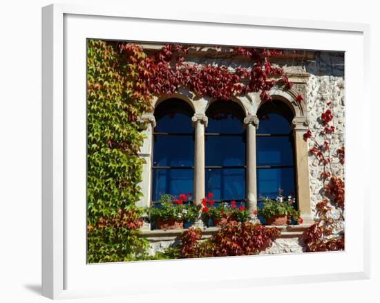 Bled Castle Window, Lake Bled, Bled Island, Slovenia-Lisa S. Engelbrecht-Framed Photographic Print