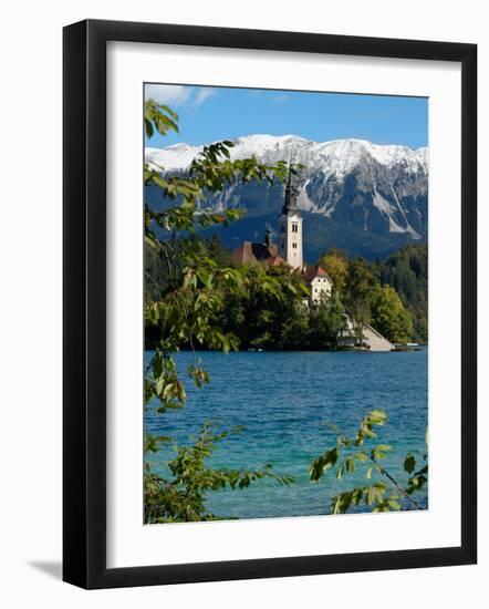 Bled Island and Julian Alps, Lake Bled, Slovenia-Lisa S. Engelbrecht-Framed Photographic Print