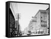 Bleecker Street, Utica, N.Y.-null-Framed Stretched Canvas