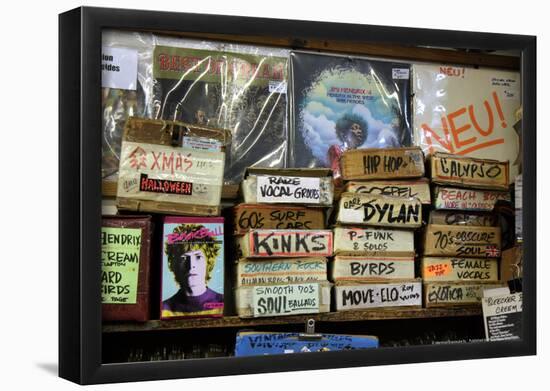 Bleeker Street Record Shop NYC-null-Framed Poster
