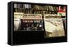 Bleeker Street Record Shop NYC-null-Framed Stretched Canvas