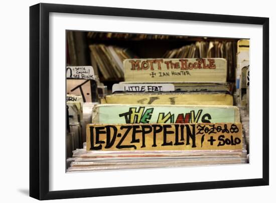 Bleeker Street Record Shop NYC-null-Framed Photo