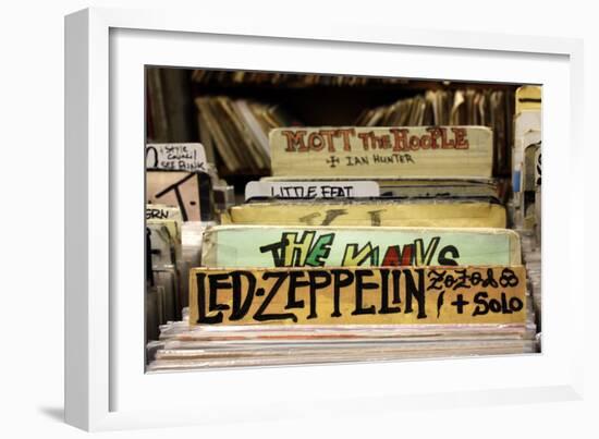 Bleeker Street Record Shop NYC-null-Framed Photo