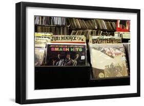 Bleeker Street Record Shop NYC-null-Framed Photo