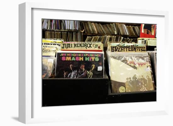 Bleeker Street Record Shop NYC-null-Framed Photo