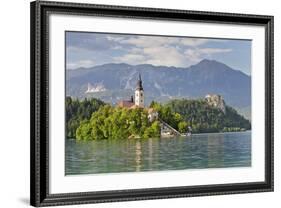 Blejski Otok Island with Santa Maria Church-Markus-Framed Photographic Print