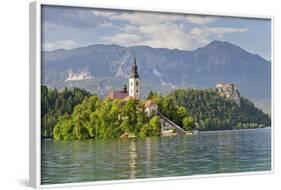 Blejski Otok Island with Santa Maria Church-Markus-Framed Photographic Print