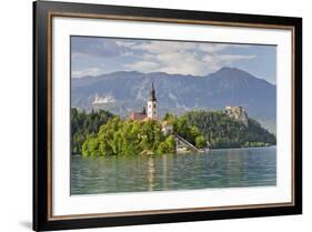 Blejski Otok Island with Santa Maria Church-Markus-Framed Photographic Print