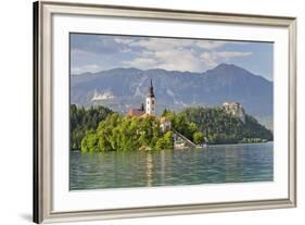 Blejski Otok Island with Santa Maria Church-Markus-Framed Photographic Print