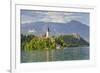 Blejski Otok Island with Santa Maria Church-Markus-Framed Photographic Print