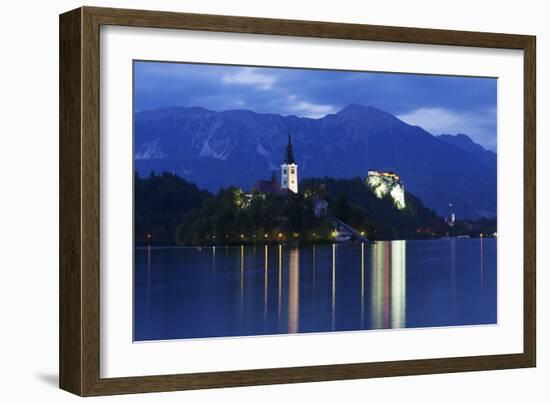 Blejski Otok Island with Santa Maria Church-Markus-Framed Photographic Print