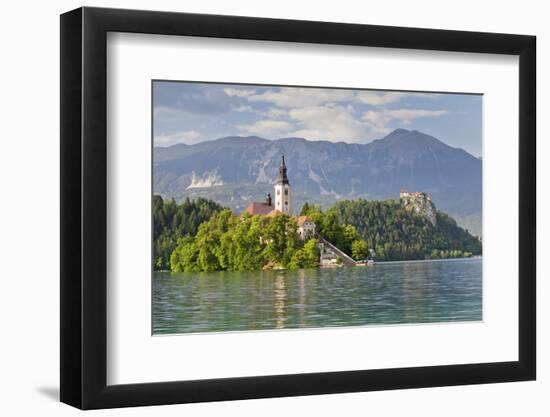 Blejski Otok Island with Santa Maria Church-Markus-Framed Photographic Print