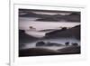 Blend of Hills and Fog, Magic Morning in Sonoma, Petaluma California-Vincent James-Framed Photographic Print