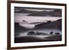 Blend of Hills and Fog, Magic Morning in Sonoma, Petaluma California-Vincent James-Framed Photographic Print