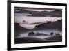 Blend of Hills and Fog, Magic Morning in Sonoma, Petaluma California-Vincent James-Framed Photographic Print