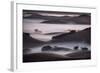 Blend of Hills and Fog, Magic Morning in Sonoma, Petaluma California-Vincent James-Framed Photographic Print