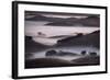 Blend of Hills and Fog, Magic Morning in Sonoma, Petaluma California-Vincent James-Framed Photographic Print