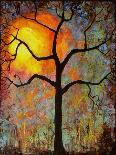 Tree Print Twilight Blue-Blenda Tyvoll-Art Print