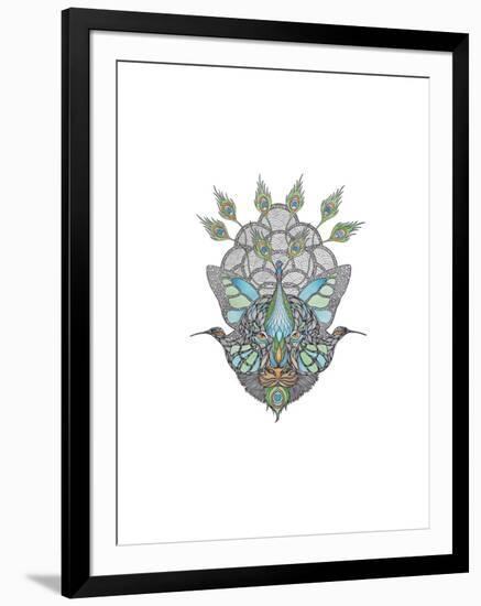 Blended Creatures-Drawpaint Illustration-Framed Premium Giclee Print