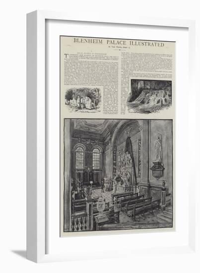 Blenheim Palace Illustrated-Henry Edward Tidmarsh-Framed Giclee Print