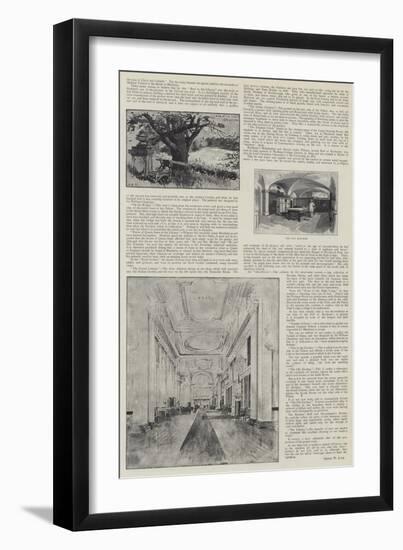 Blenheim Palace Illustrated-Henry Edward Tidmarsh-Framed Giclee Print