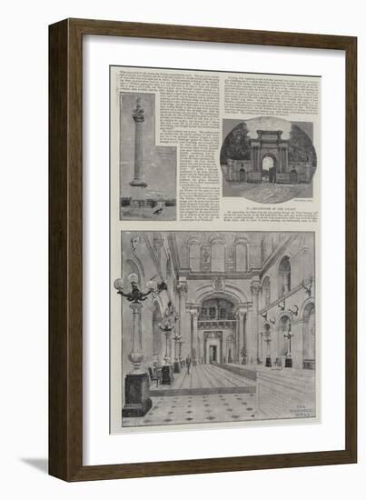 Blenhelm Palace Illustrated-Henry Edward Tidmarsh-Framed Giclee Print