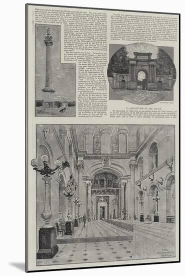 Blenhelm Palace Illustrated-Henry Edward Tidmarsh-Mounted Giclee Print