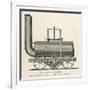 Blenkinsop's Locomotive at Middleton Colliery-null-Framed Art Print