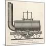 Blenkinsop's Locomotive at Middleton Colliery-null-Mounted Art Print