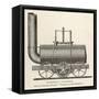 Blenkinsop's Locomotive at Middleton Colliery-null-Framed Stretched Canvas