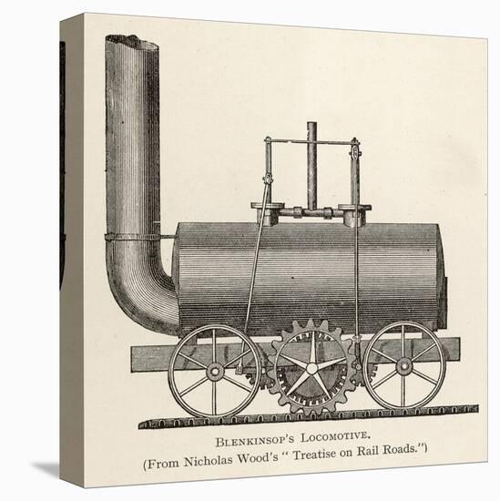 Blenkinsop's Locomotive at Middleton Colliery-null-Stretched Canvas