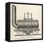 Blenkinsop's Locomotive at Middleton Colliery-null-Framed Stretched Canvas