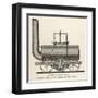 Blenkinsop's Locomotive at Middleton Colliery-null-Framed Art Print