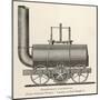 Blenkinsop's Locomotive at Middleton Colliery-null-Mounted Art Print