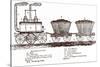 Blenkinsop's Rack Locomotive, C. 1814-null-Stretched Canvas