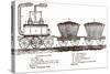 Blenkinsop's Rack Locomotive, C. 1814-null-Stretched Canvas