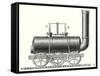 Blenkinsop's Toothed Rack Locomotive-null-Framed Stretched Canvas