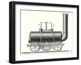 Blenkinsop's Toothed Rack Locomotive-null-Framed Giclee Print