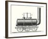 Blenkinsop's Toothed Rack Locomotive-null-Framed Giclee Print