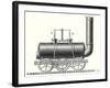 Blenkinsop's Toothed Rack Locomotive-null-Framed Giclee Print