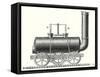 Blenkinsop's Toothed Rack Locomotive-null-Framed Stretched Canvas