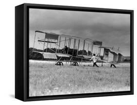 Bleriot Box Kite Biplane-null-Framed Stretched Canvas