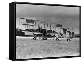 Bleriot Box Kite Biplane-null-Framed Stretched Canvas