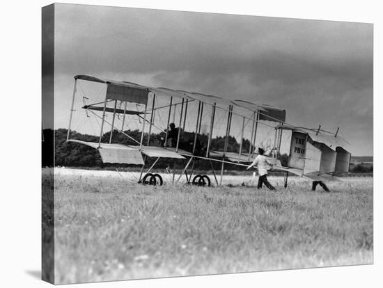 Bleriot Box Kite Biplane-null-Stretched Canvas