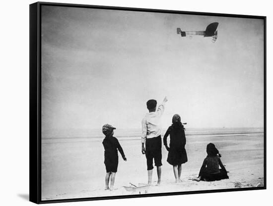 Blériot English Channel Flight, 1909-Science Source-Framed Stretched Canvas