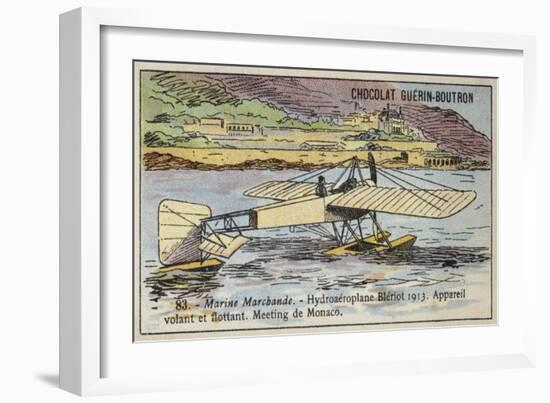 Bleriot Floatplane, 1913-null-Framed Giclee Print