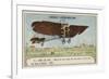 Bleriot Making a Test Flight in a Monoplane, France, 1908-null-Framed Giclee Print