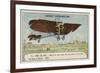 Bleriot Making a Test Flight in a Monoplane, France, 1908-null-Framed Giclee Print